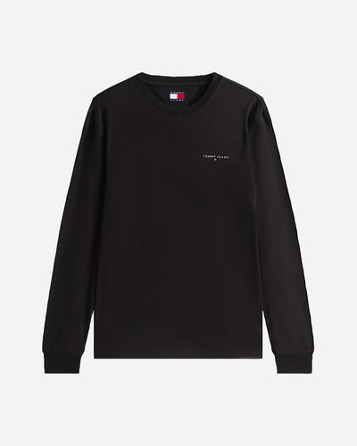 Tommy Hilfiger Linear Logo M - T-shirt - Uomo - Nero