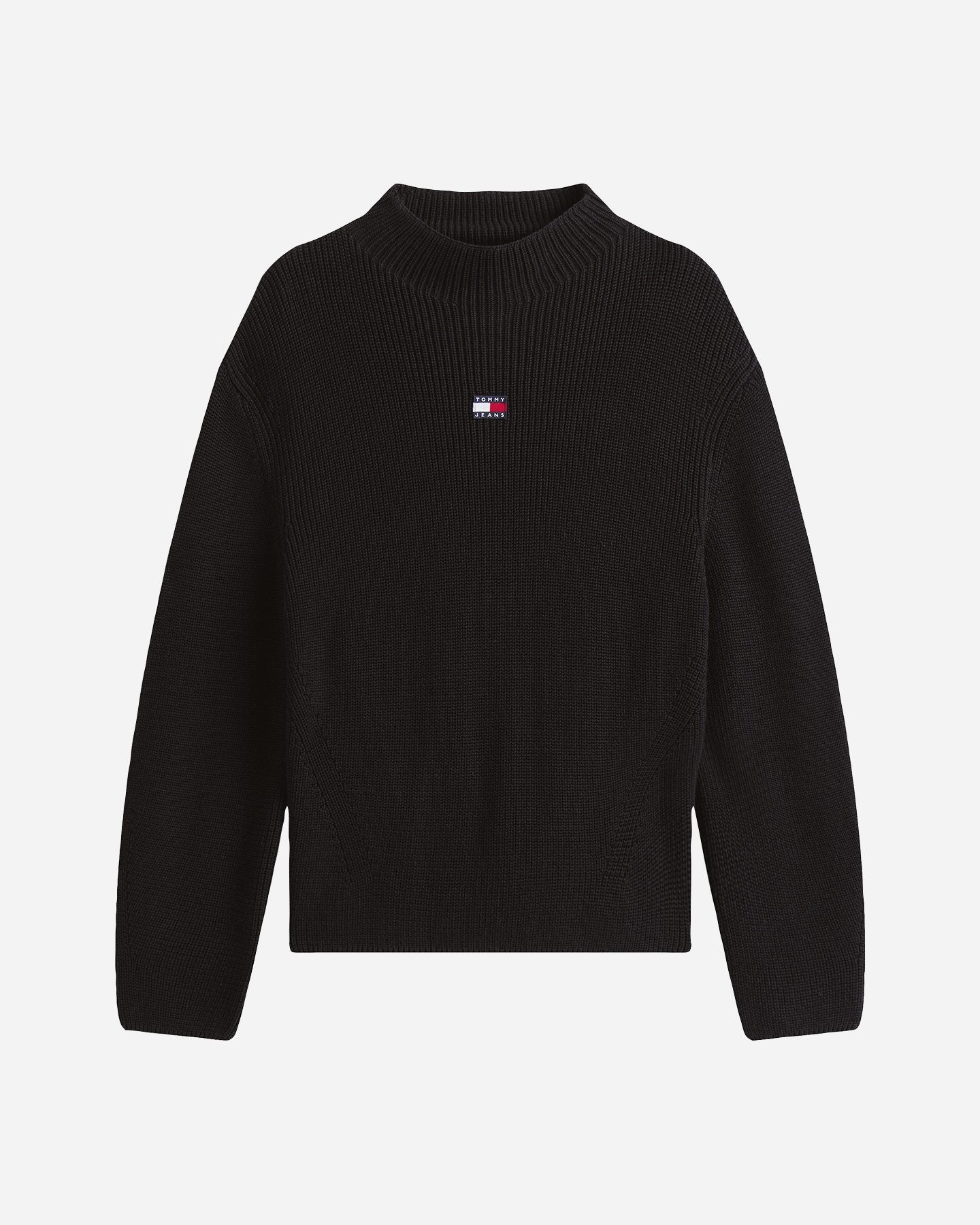 Tommy Hilfiger Mockneck Badge W - Maglione - Donna - Nero