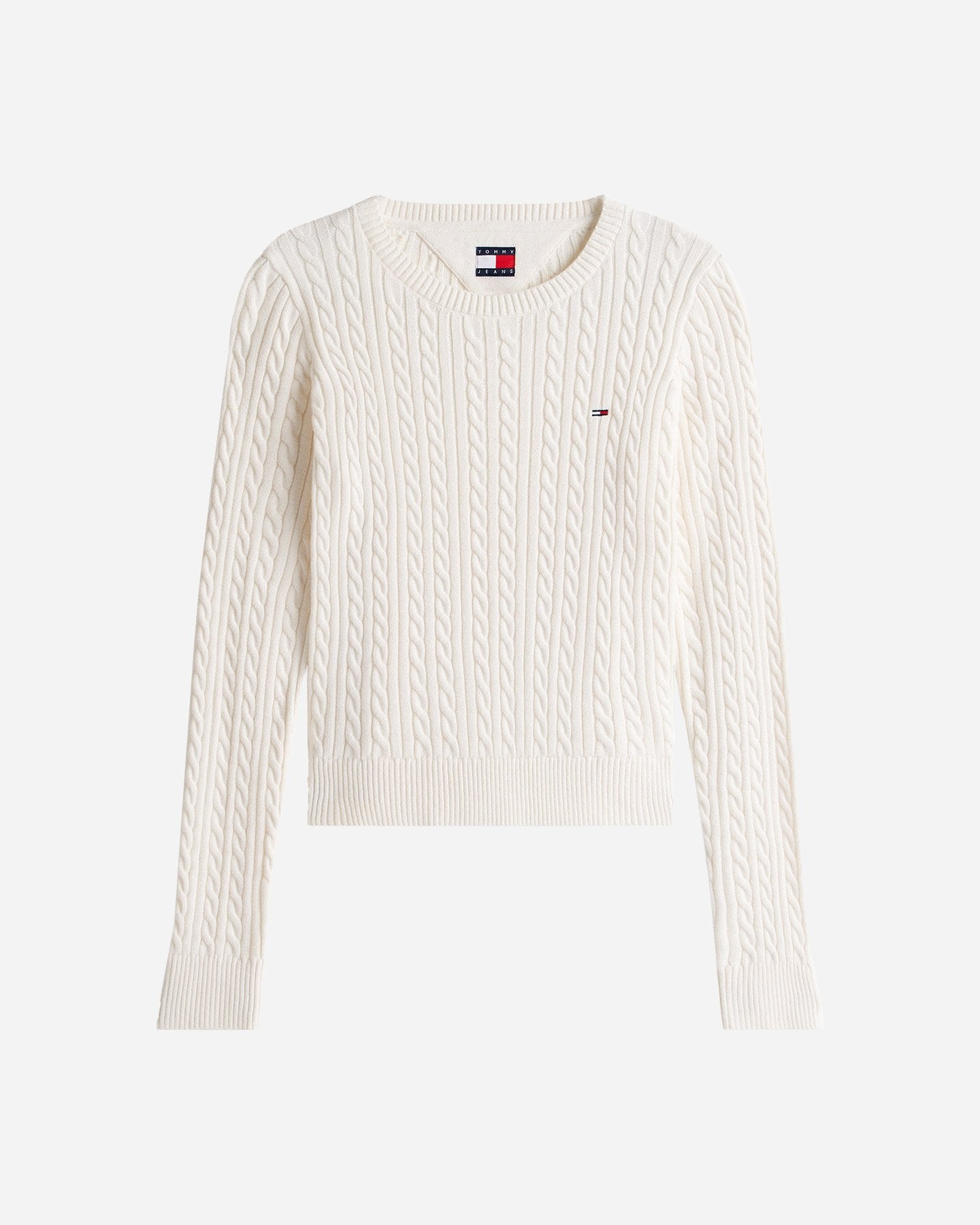 Tommy Hilfiger Cable Essential W - Maglione - Donna - Bianco