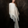 Elegant Light-luxury Lace-trimmed Shawl-style Gown