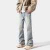Pantaloni casual lavati in stile americano retrò da lavoro neri