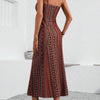 Holidaya Vintage Style Women's Printed Strap Dress
