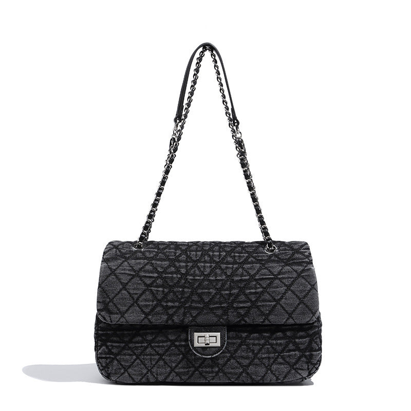 Borsa a tracolla da donna, grande capacità, da portare sottobraccio, per pendolari