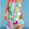 Womens Floral Print Slip Dress