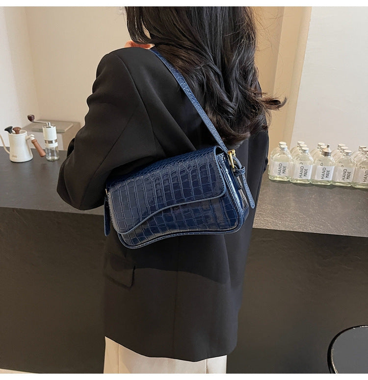 Borsa a tracolla con chiusura magnetica Flip, borsa portatile semplice e alla moda