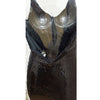 Deep V-Neck Sequined Fringed Backless Slip Dress