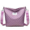 Fashion Quilted Shoulder Diamond Lattice Letter Label Large-capacity Crossbody Bag