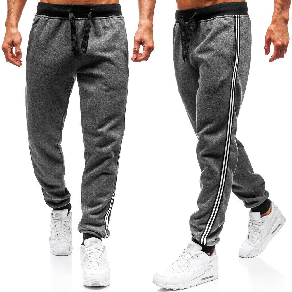 Pantaloni casual estivi da uomo larghi con cuciture oblique