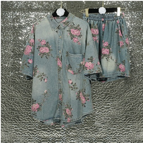 Retro-style Denim Set Collection From Europe And The US