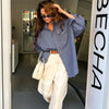 Cardigan Top in Cotone Puro con Fantasia Scozzese Vintage