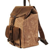 Waterproof Outdoor Travel Crazy Horse Leather Casual Nylon Men's Backpack Canvas Bag
