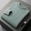 Half Collar Cashmere Sweater Men's Long Sleeve