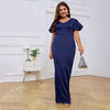 Women's V-neck Backless Sexy Puff Sleeve Dress