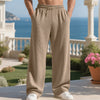 Men's Casual Jacquard Straight Simple Trousers