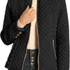 Women's Stand Collar Lightweight Quilted Padded Zip Jacket
