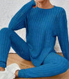Sunken Stripe Fashion Casual Exercise Two-piece Homewear
