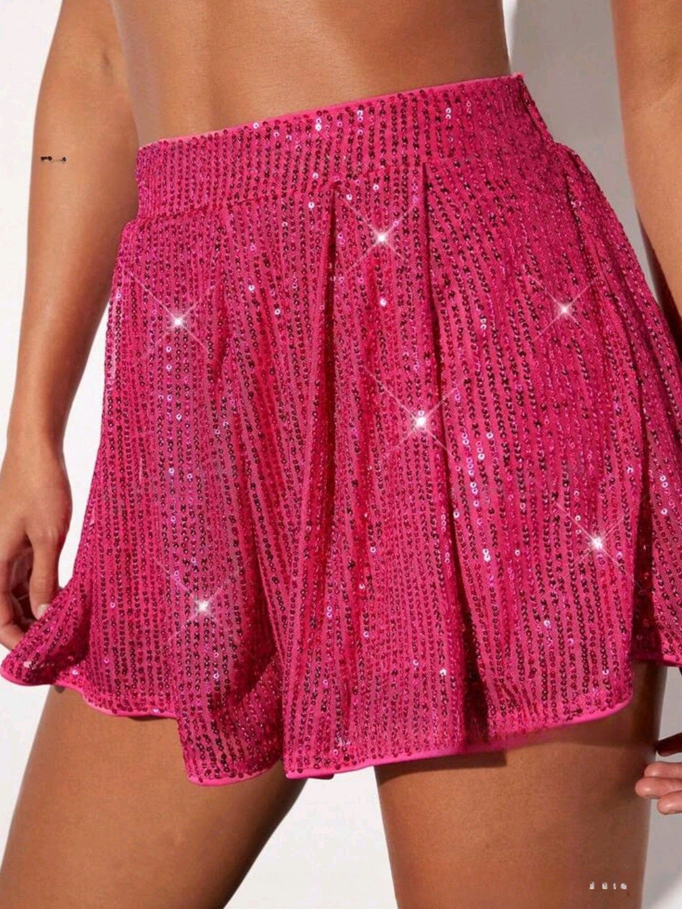 Pantaloncini da donna europei e americani con perline luccicanti per il commercio transfrontaliero