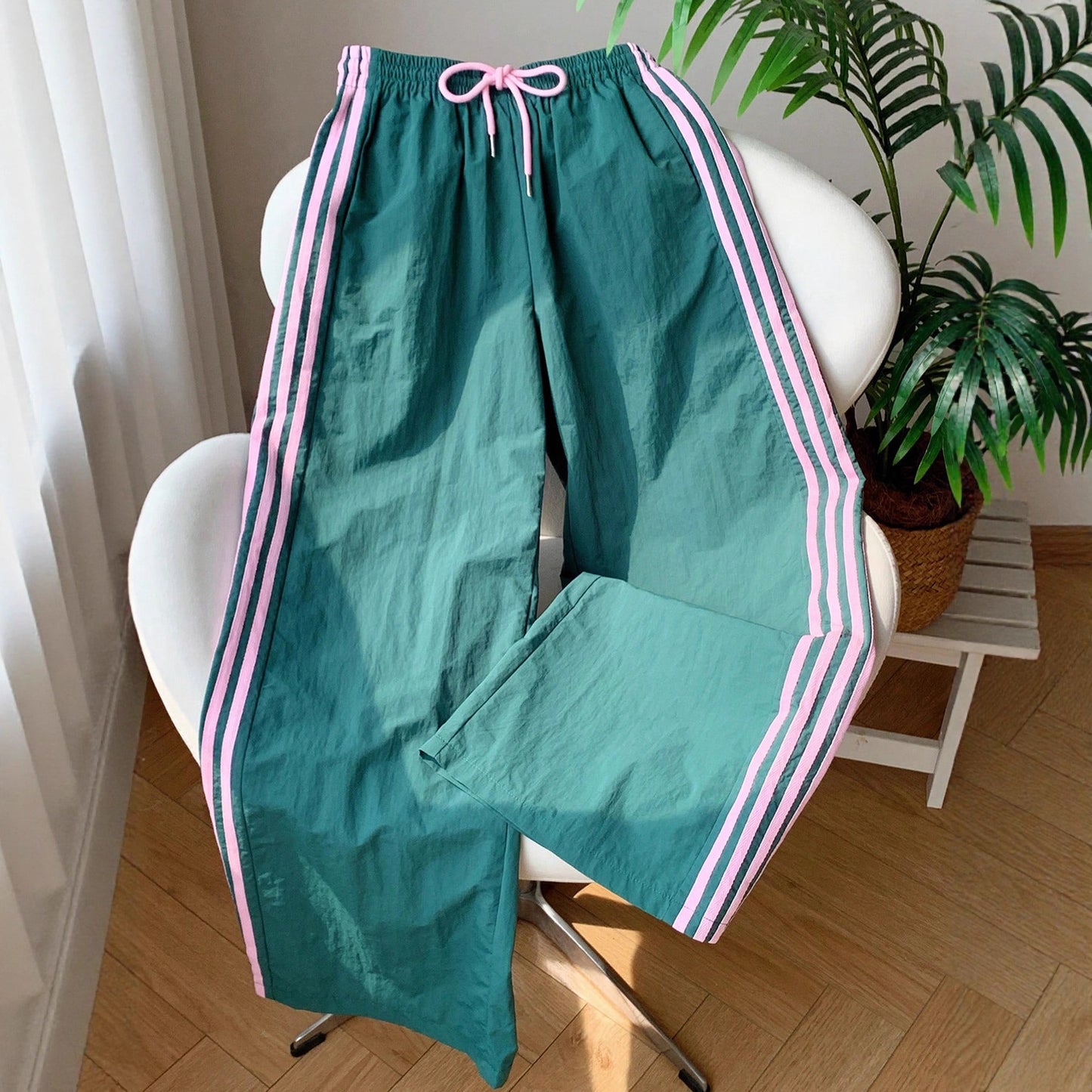 Side Pattern Elastic Waist Cross-border Casual Trousers