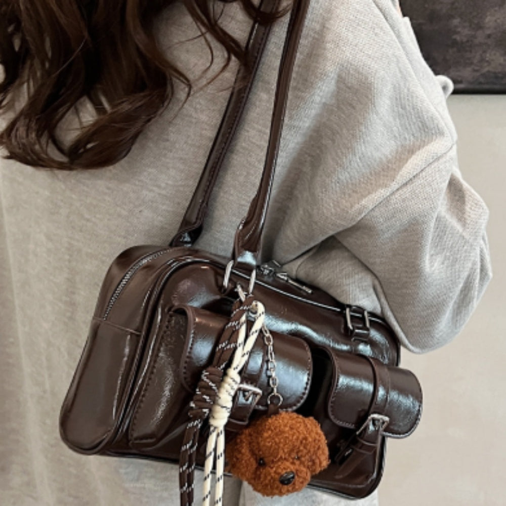 Borsa a tracolla, borsa quadrata piccola di grande capacità