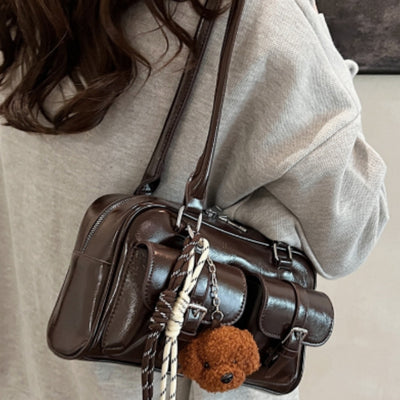 Borsa a tracolla, borsa quadrata piccola di grande capacità