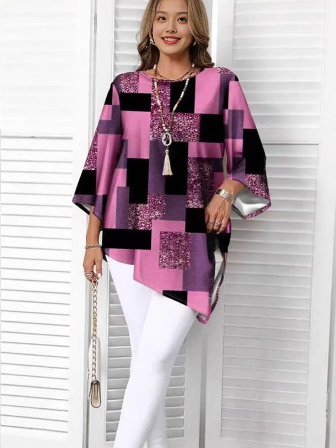 Relaxed, Casual Top With An Asymmetrical Hem