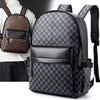 Business Trends Checked Backpack All-matching Casual