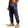 Loose Multi-pocket Workwear Ankle Banded Slacks