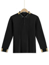 Long Sleeve Lapel Men's Solid Color Button Casual Business