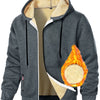 Men's Cashmere Hoodie Thickened Zipper Coat