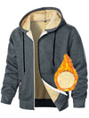Men's Cashmere Hoodie Thickened Zipper Coat