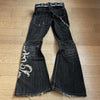 Embroidered Jeans Men's And Women's Trousers