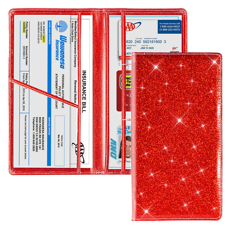 Copertura protettiva della polizza assicurativa per auto Documento di immatricolazione di un'auto