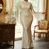 Elegantes Enges Und Schlank Machendes Unifarbenes Abendkleid
