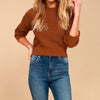 Long-sleeved Knitted Pullover Round Neck Slim Fit Sweater