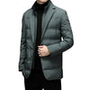 Winter Men's Cold-proof Down Jacket Coat Suit Scarf Collar