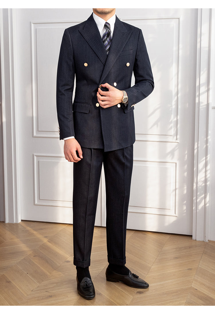 Abito Doppiopetto Slim Fit Stile Autunnale Nuovo