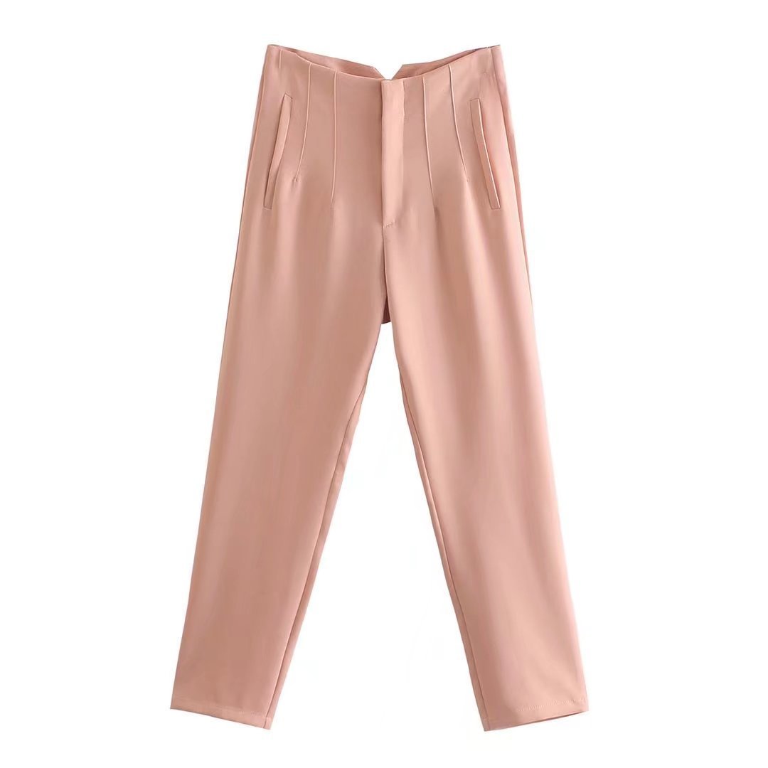 Women's Fashion Slim Fit Slimming High-waisted Trousers