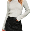 Long-sleeved Knitted Pullover Round Neck Slim Fit Sweater