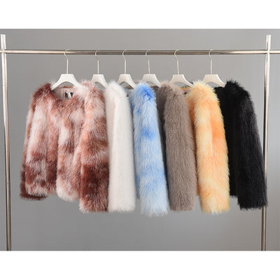 Imitation Fur Autumn And Winter New Toka Crew Neck Coat