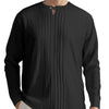 Long Sleeve New Solid Color Linen Design European And American Men's Casual