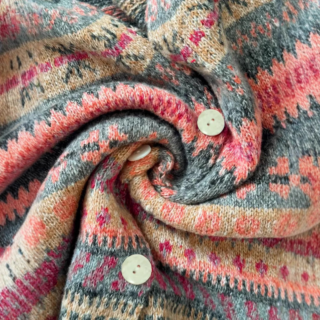 Ladies Versatile Multi-color Sweater Coat