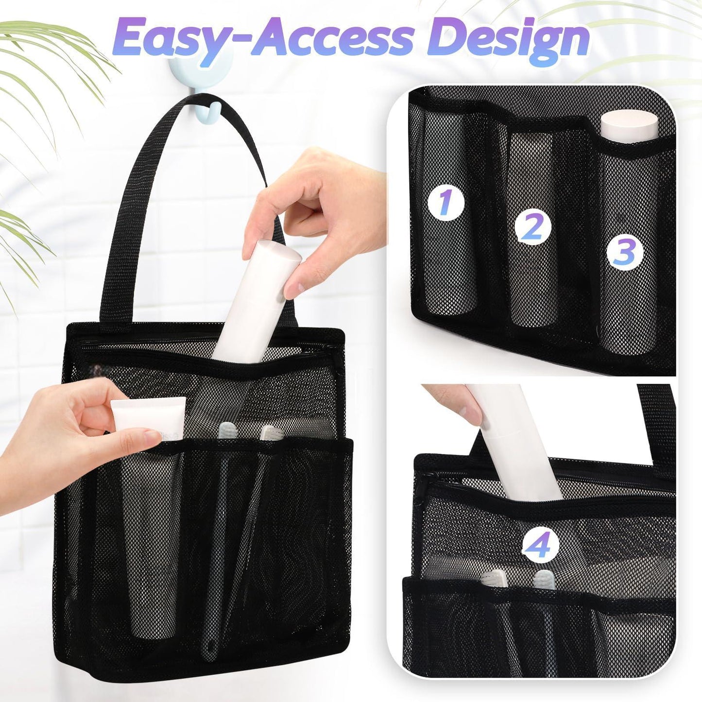 Large Capacity Swimming Gym Bag Portable Pouch Dry Wet Separation New Beach Net Pocket