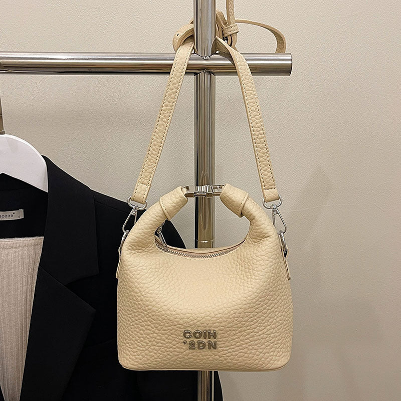 Fashionable Litchi Pattern Commuter Messenger Bag