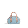 First Layer Cowhide With Denim Bun-shaped Bag