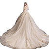 Abito da Sposa Estivo con Top a Fascia Stile Mori e Gonna a Strascico