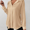 Women's Satin Silk-like Long-sleeved Shirt