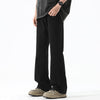 American Retro Black Casual Workwear Washed Pants