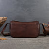Handmade Women's High Sense Niche Shoulder Top Layer Cowhide Messenger Bag