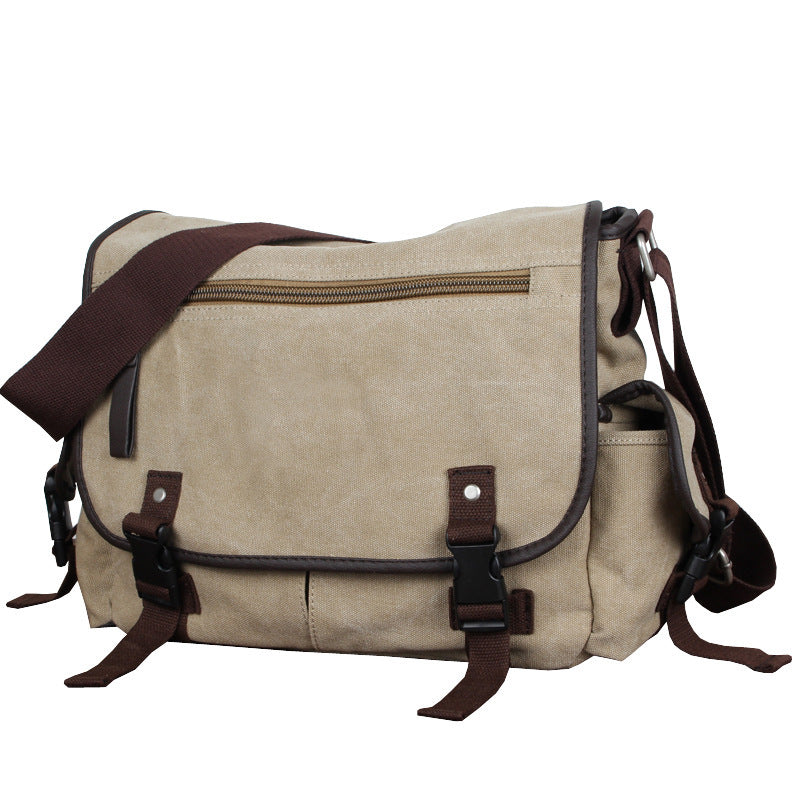 Canvas Male Postman Crossbody Backpack
