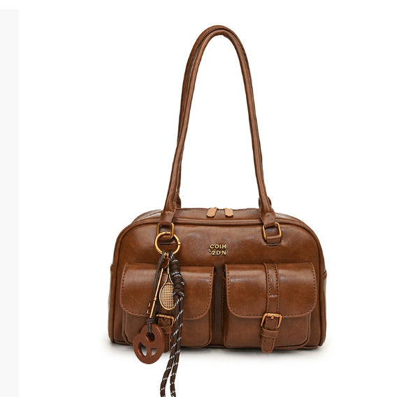 Borsa a tracolla da donna retrò di grande capacità